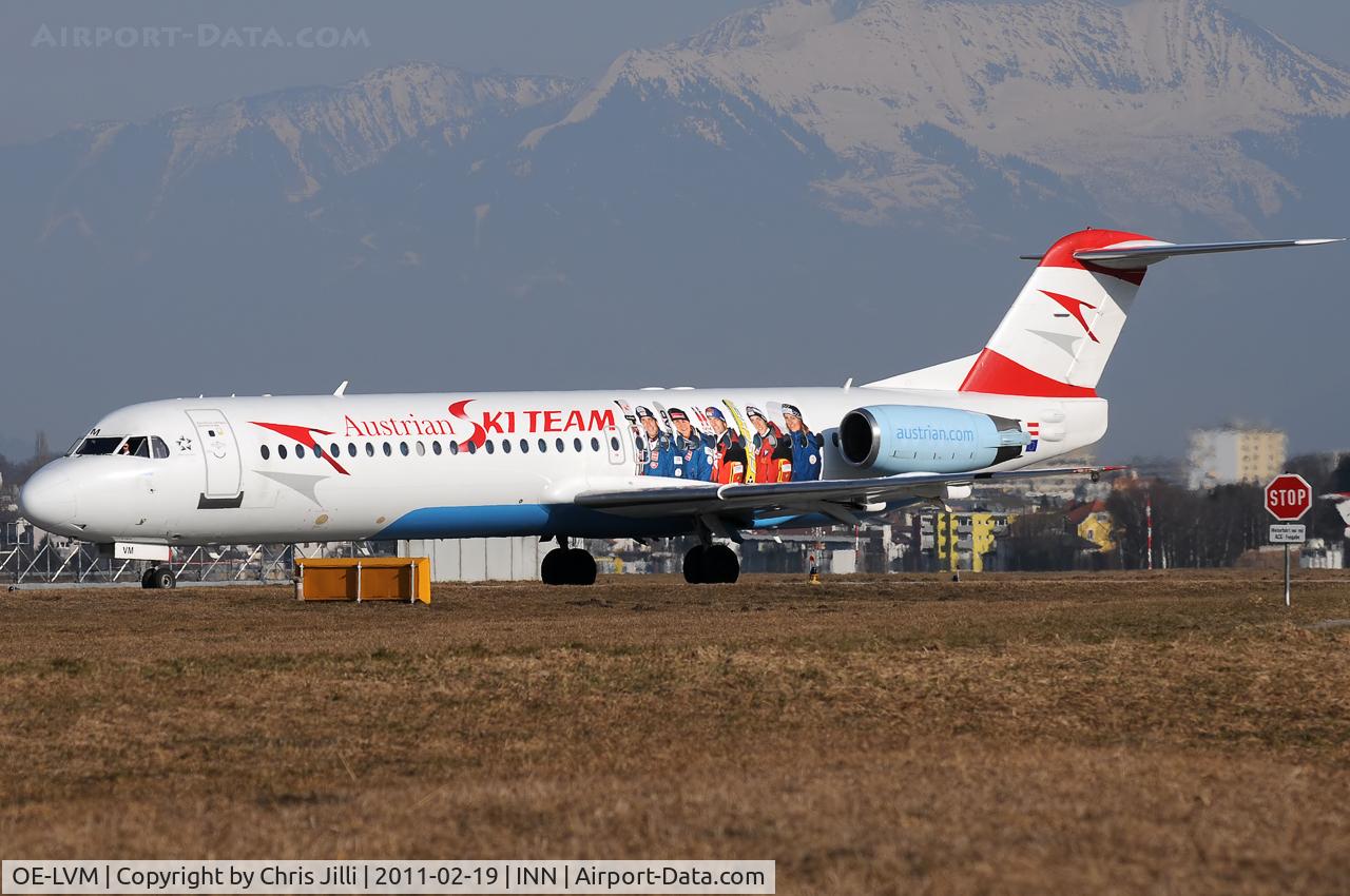 OE-LVM, 1991 Fokker F100 (F-28-0100) C/N 11361, TYR