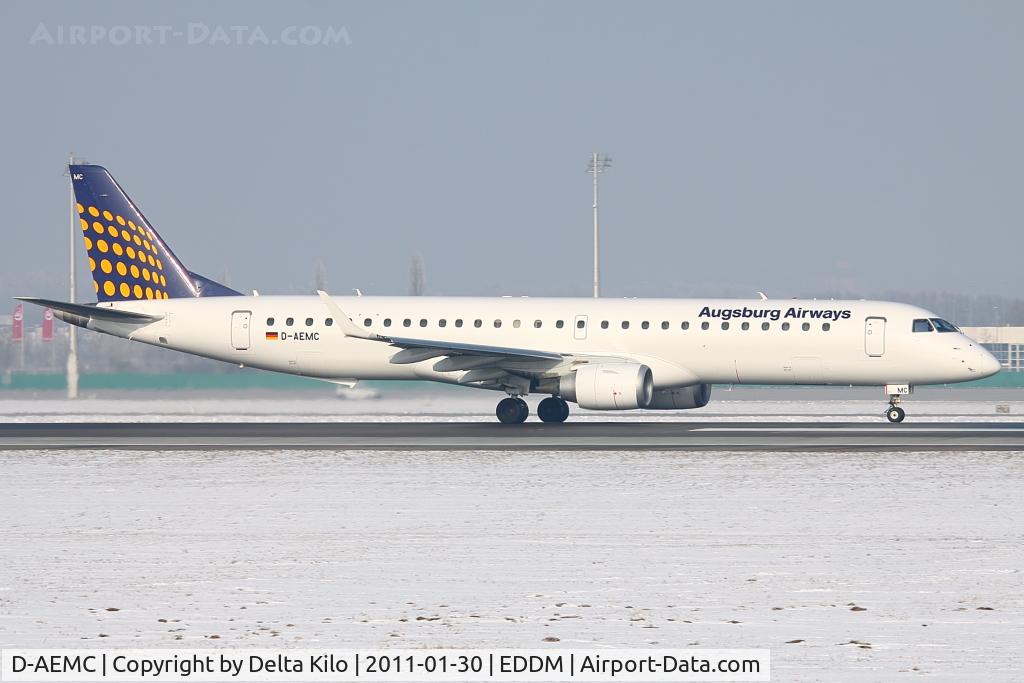 D-AEMC, 2009 Embraer 195LR (ERJ-190-200LR) C/N 19000300, AUB [IQ] Augsburg Airways