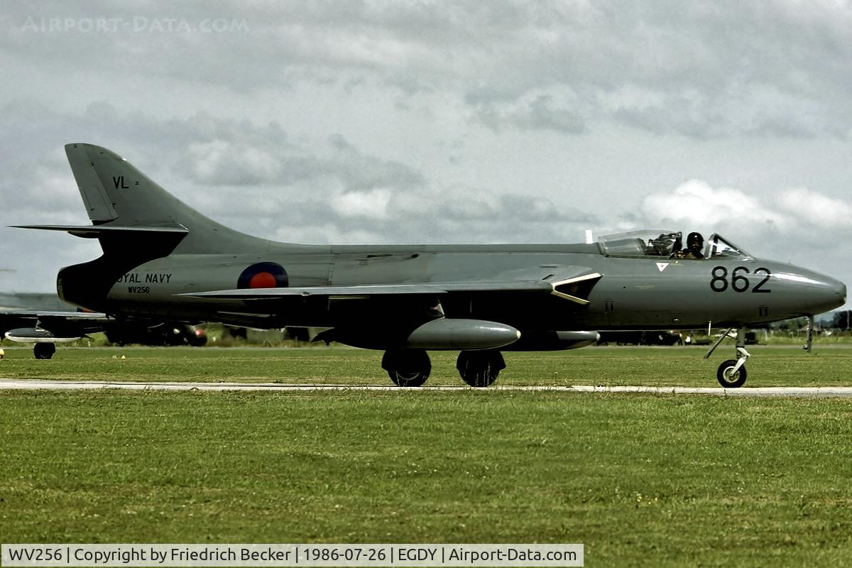 WV256, 1955 Hawker Hunter GA.11 C/N 41H/670762, returning from a mission