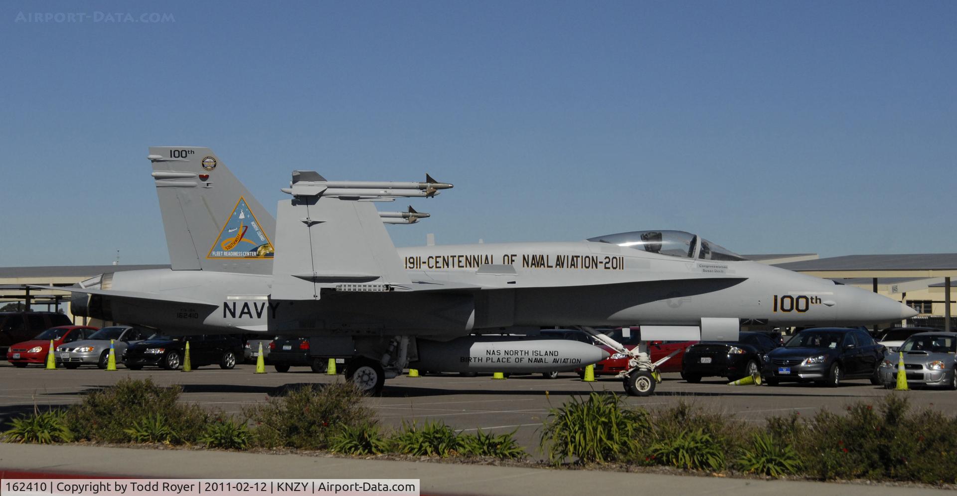 162410, McDonnell Douglas F/A-18A Hornet C/N 0242/A192, Special paint for the Centennial of Naval Aviation
