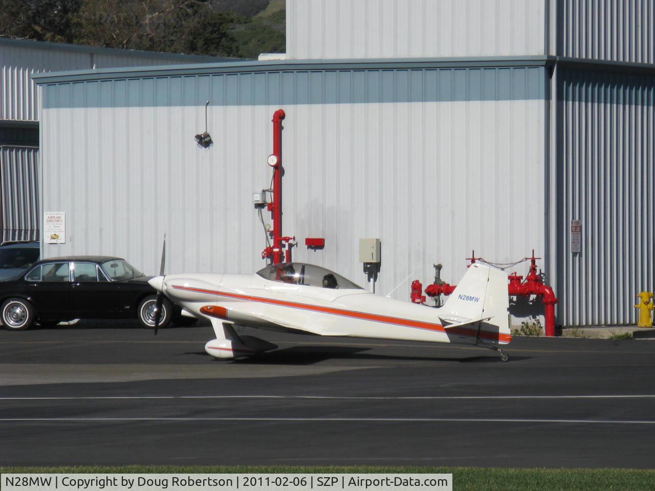 N28MW, 1986 Vans RV-4 C/N 1067, 1986 Waldorf VAN's RV-4, Lycoming O-320, taxi