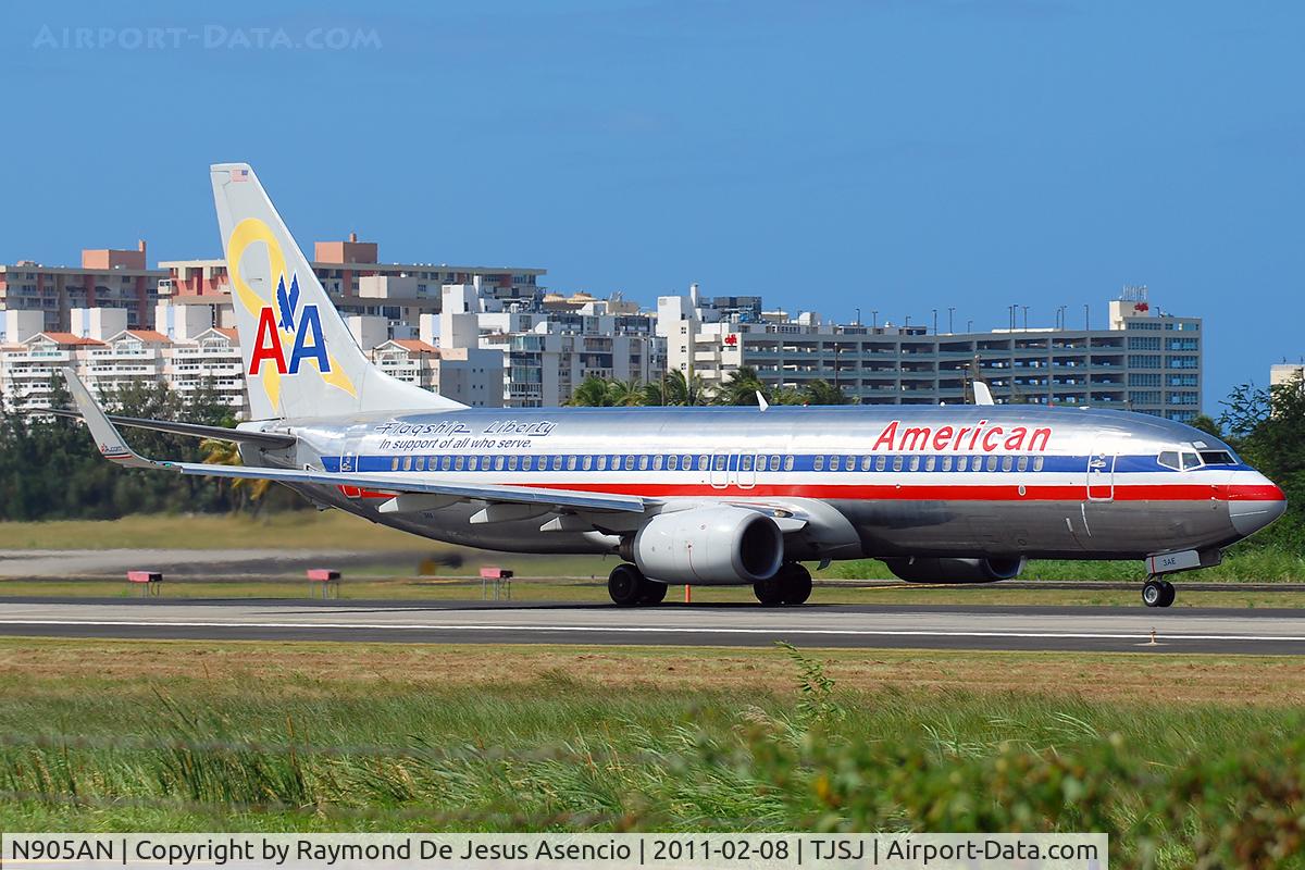 N905AN, 1999 Boeing 737-823 C/N 29507, Flagship Liberty 