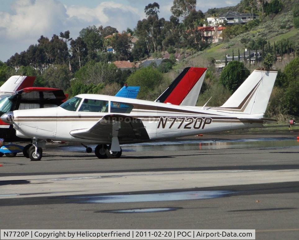 N7720P, 1961 Piper PA-24-250 Comanche C/N 24-2933, Parked for static display by Norm's Cafe