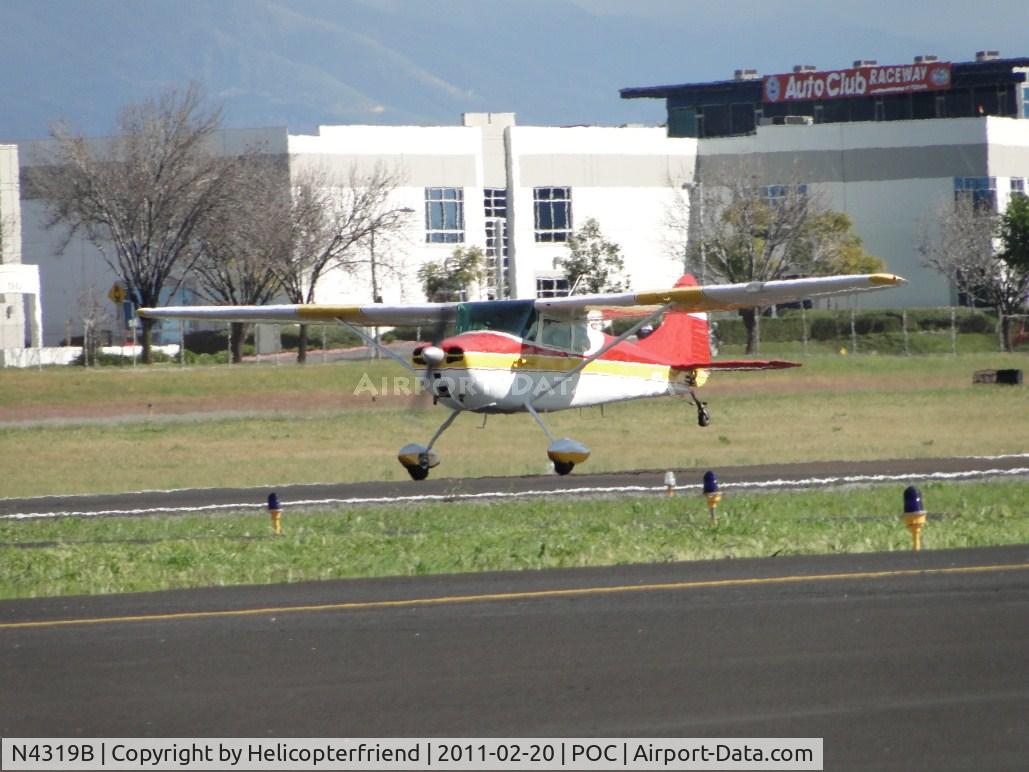 N4319B, 1955 Cessna 170B C/N 26663, Lifting off from runway 26L and heading westbound