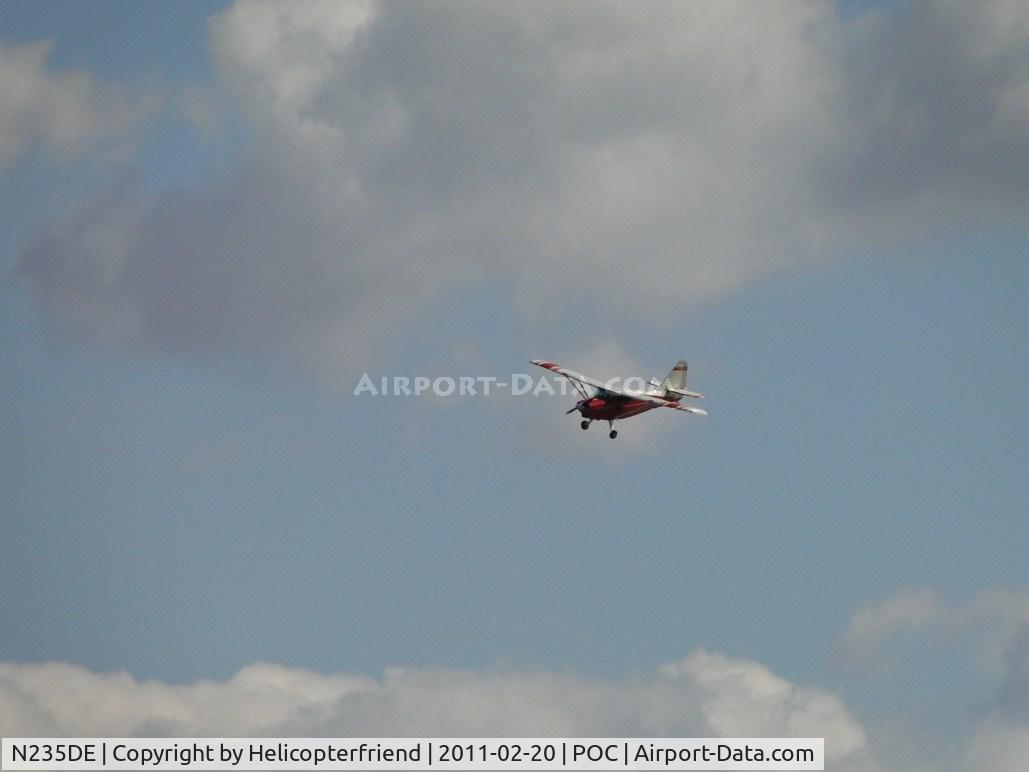 N235DE, 1948 Stinson 108-3 Voyager C/N 108-4566, Making a short final turn for runway 26L