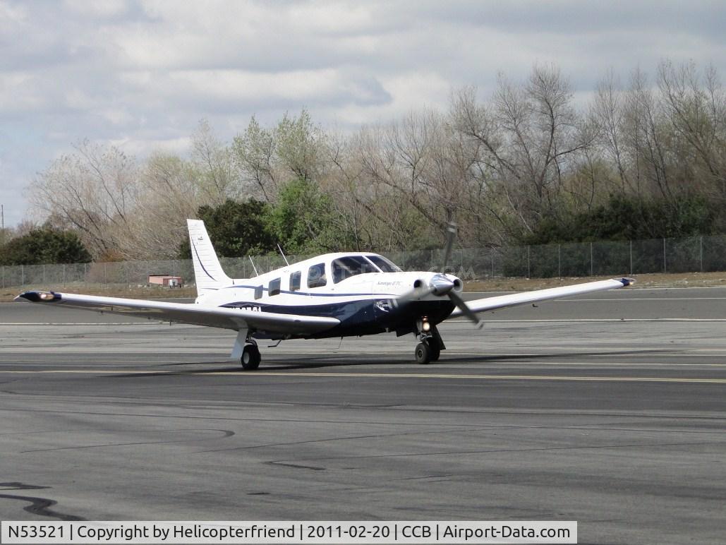 N53521, 2002 Piper PA-32R-301T Turbo Saratoga C/N 3257284, Taxiing back after landing