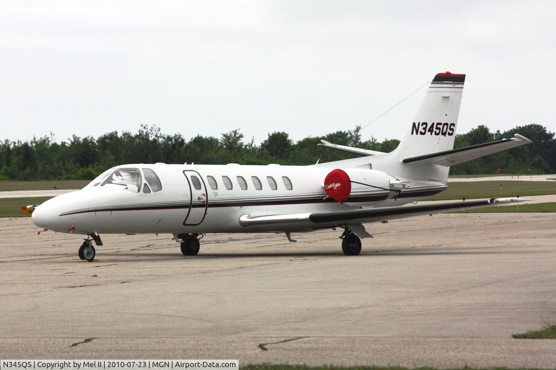 N345QS, 1997 Cessna 560 C/N 560-0445, Parked @ Harbor Springs Airport (MGN)