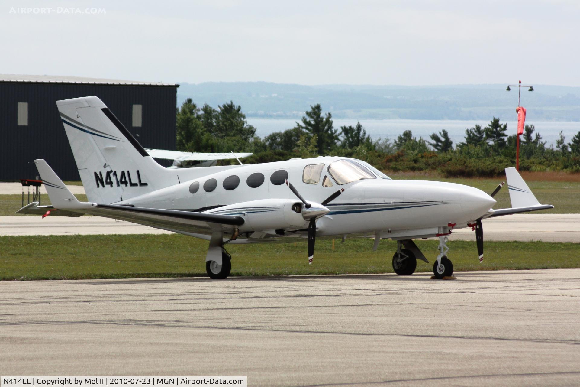 N414LL, 1979 Cessna 414A Chancellor C/N 414A-0246, Parked @ Harbor Springs Airport (MGN)