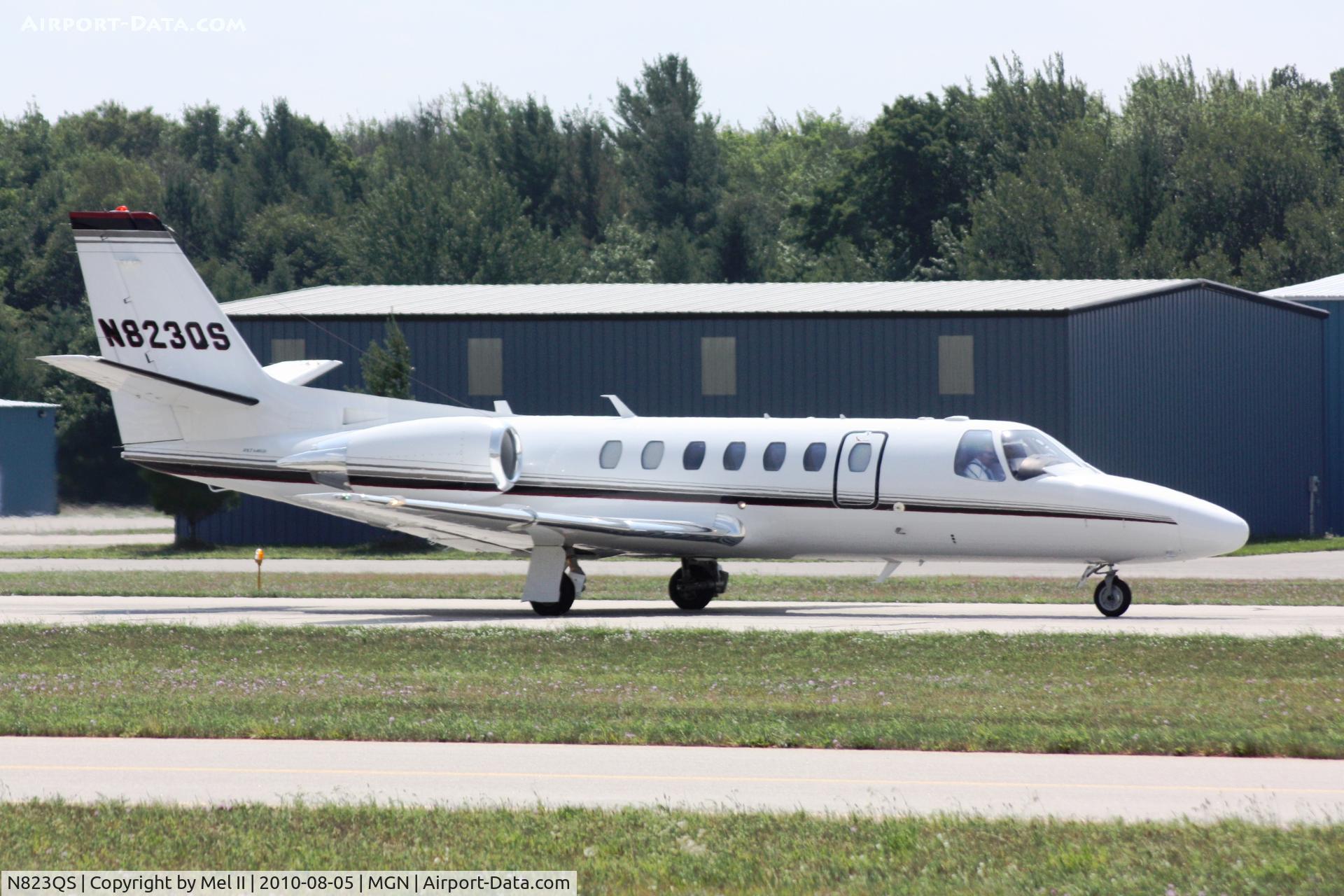 N823QS, 2008 Cessna 560 C/N 560-0794, Departing RWY 28