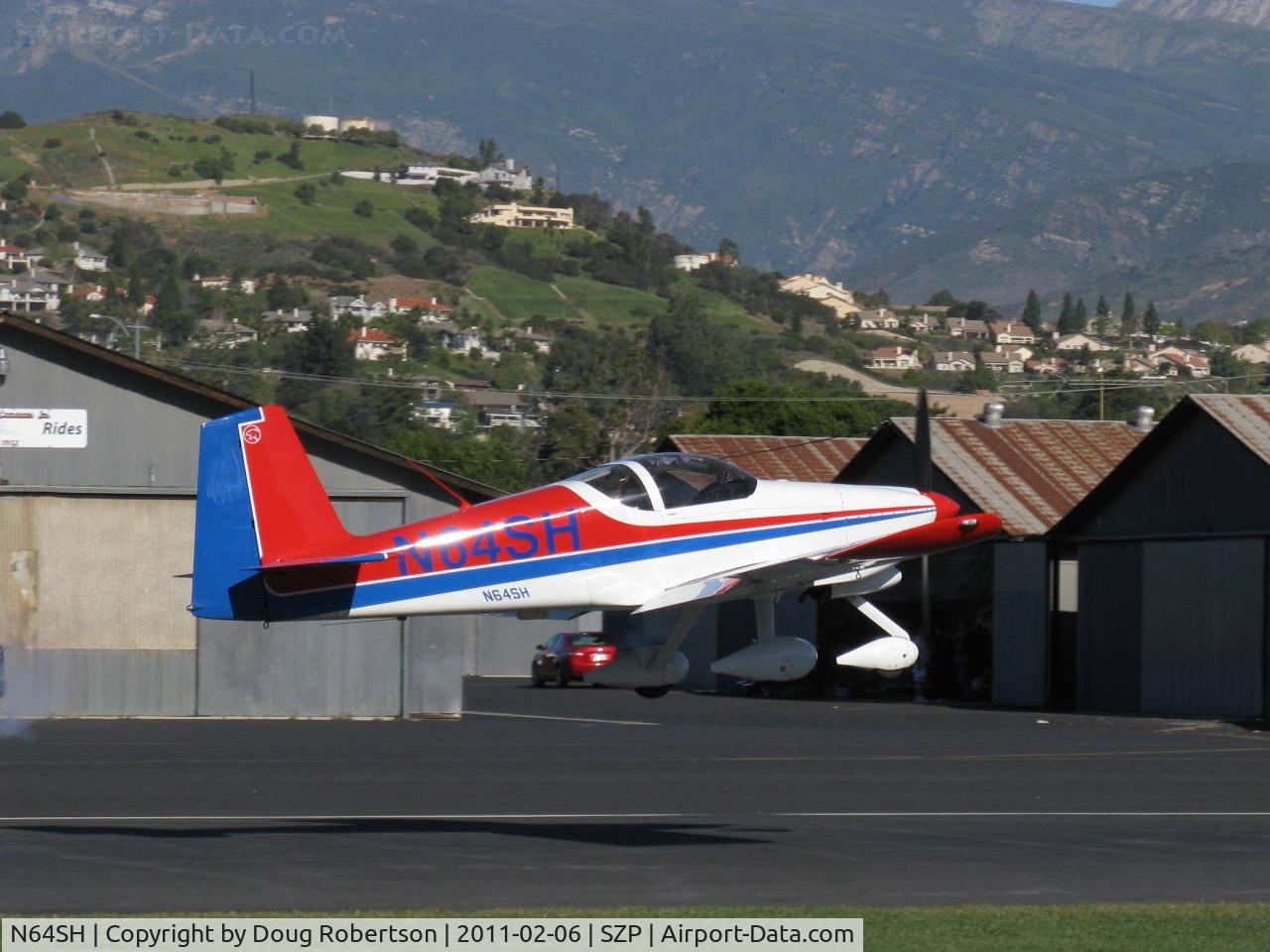 N64SH, 2004 Vans RV-6A C/N 001 (N64SH), 2004 Hoang VAN's RV-6A, Lycoming O-360-A1A 180 Hp, landing Rwy 04