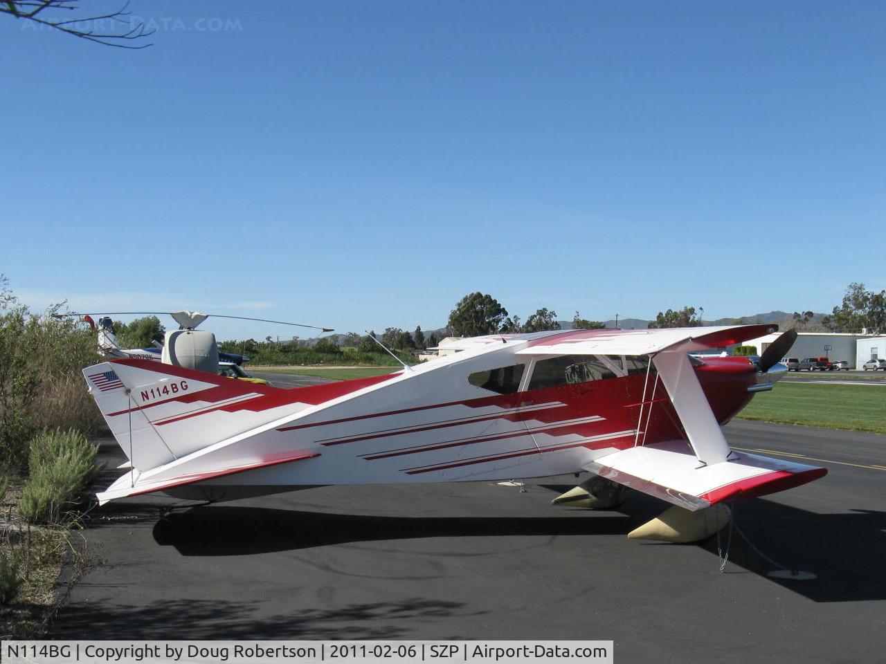N114BG, 1987 Sorrell SNS-7 Hiperbipe C/N 216, 1987 Garrett SORRELL SNS-7 HIPERBIPE, Lycoming IO-360-B1E 180 Hp, two-seat aerobatic