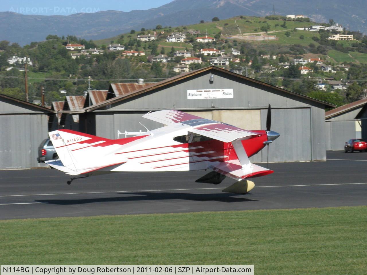 N114BG, 1987 Sorrell SNS-7 Hiperbipe C/N 216, 1987 Garrett SORRELL SNS-7 HIPERBIPE, Lycoming IO-360-B1E 180 Hp, landing Rwy 04