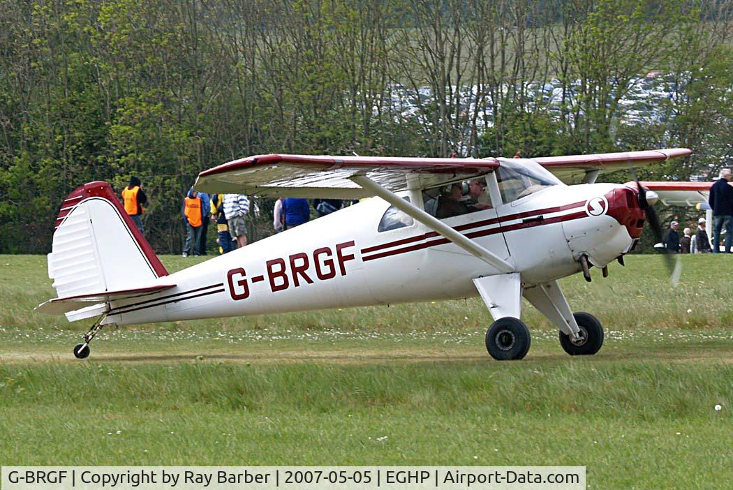 G-BRGF, 1947 Luscombe 8E Silvaire C/N 5475, Luscombe 8E Silvaire Deluxe [5475] Popham~G 05/05/2007.