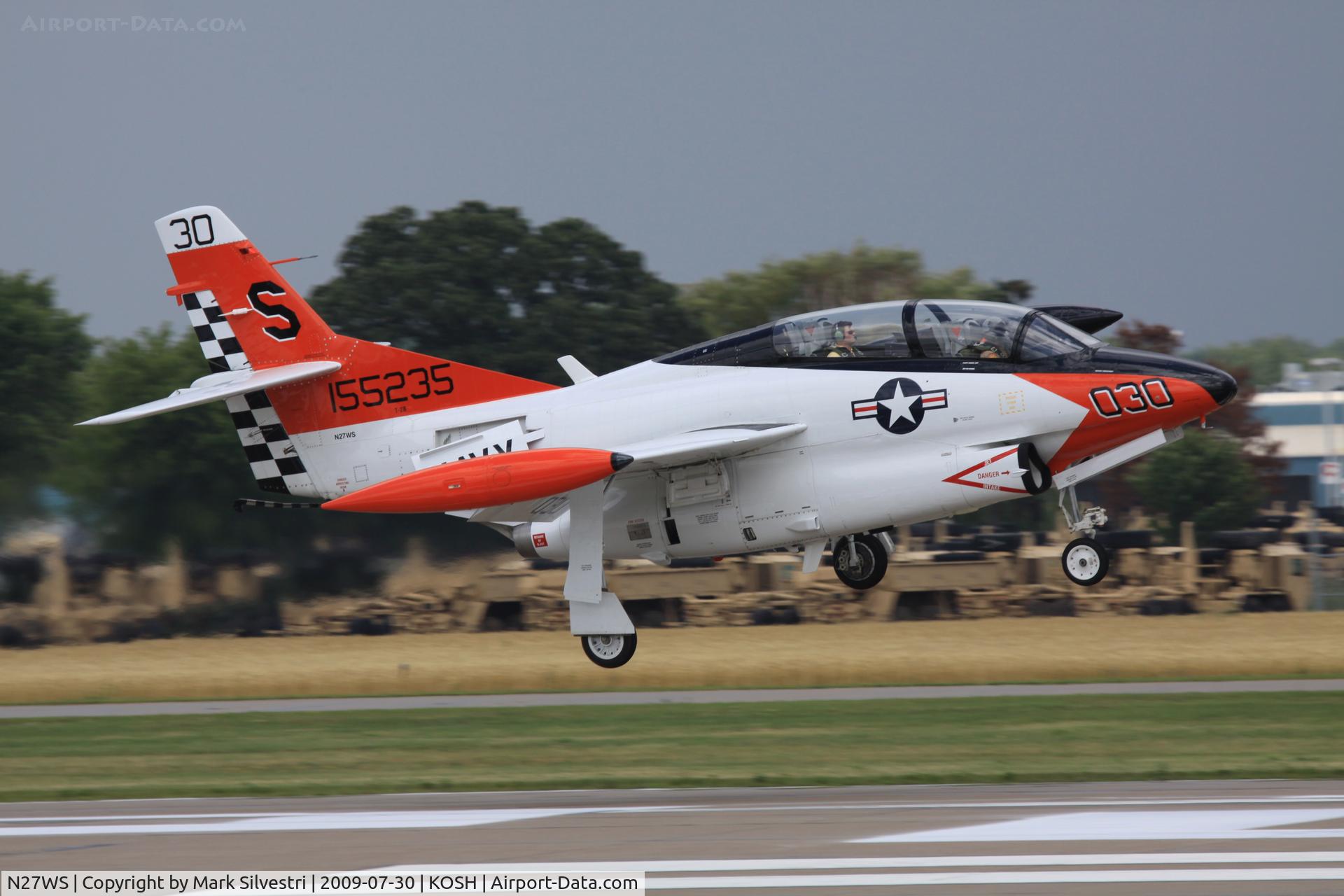 N27WS, North American T-2B Buckeye C/N 310-30, AirVenture 2009