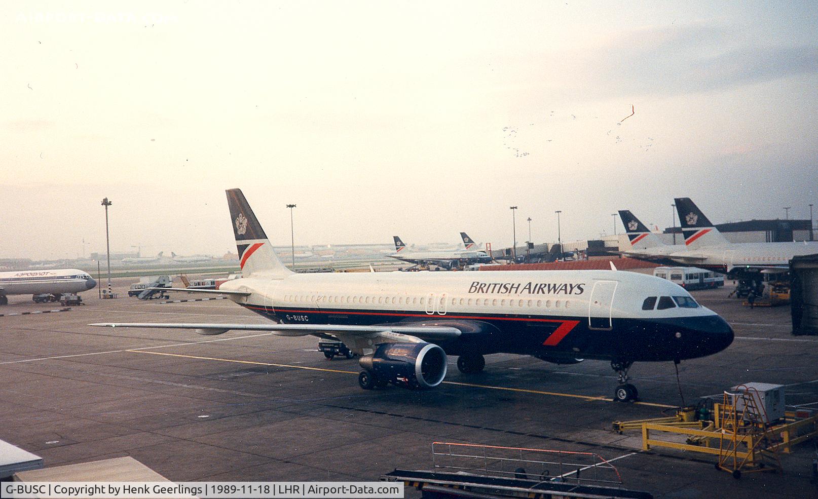 G-BUSC, 1987 Airbus A320-111 C/N 008, British Airways