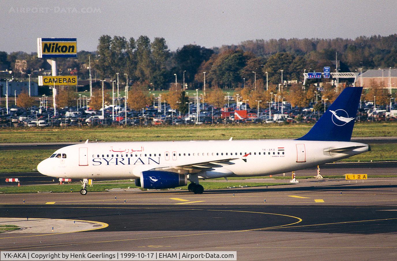 YK-AKA, 1998 Airbus A320-232 C/N 886, Syrian