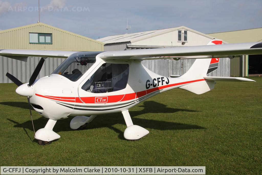 G-CFFJ, 2008 Flight Design CTSW C/N 8391, P & M Flight Design CTSW at Fishburn Airfield, UK in October 2010.