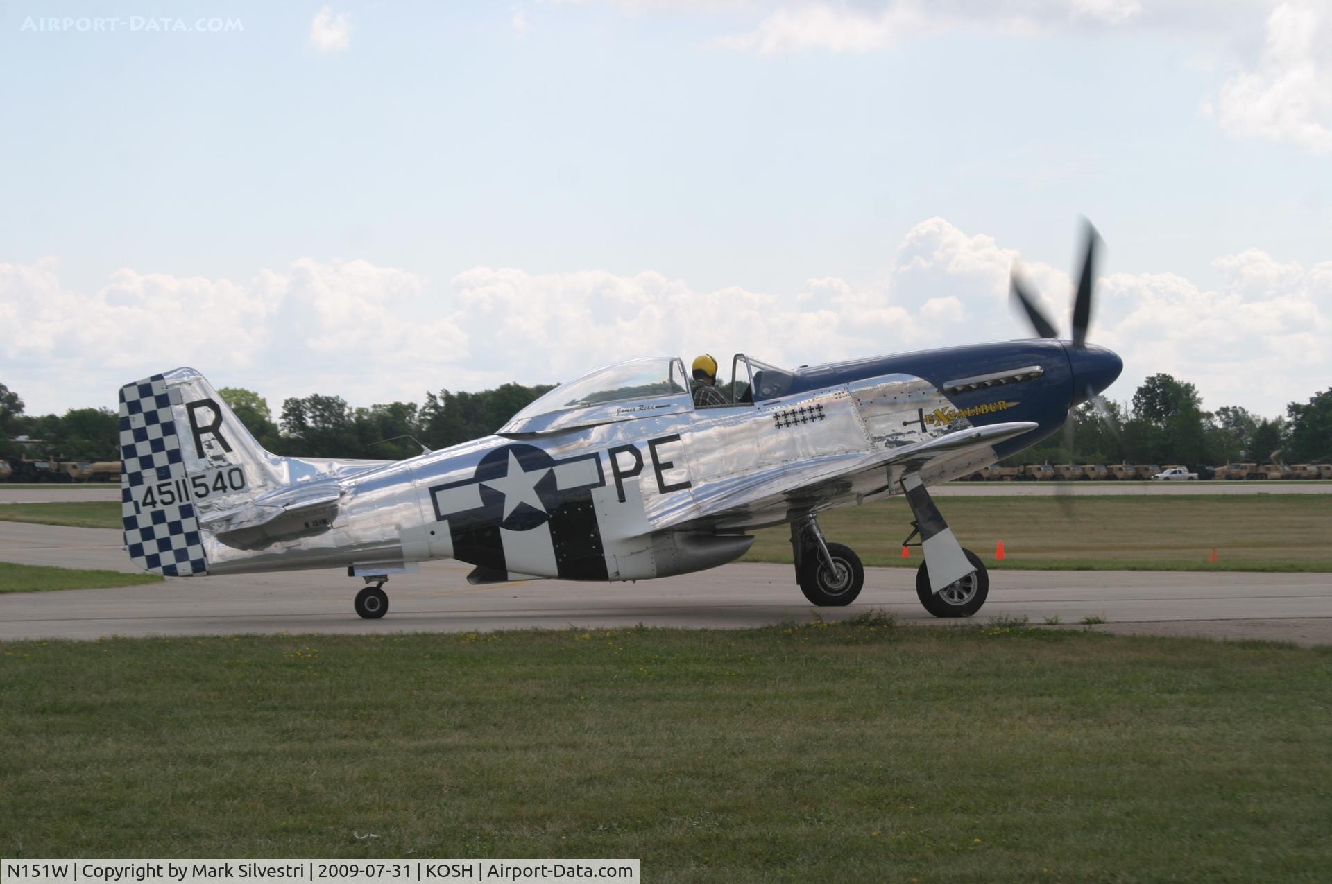N151W, 1945 North American F-51D Mustang C/N 124-48293, AirVenture 2009