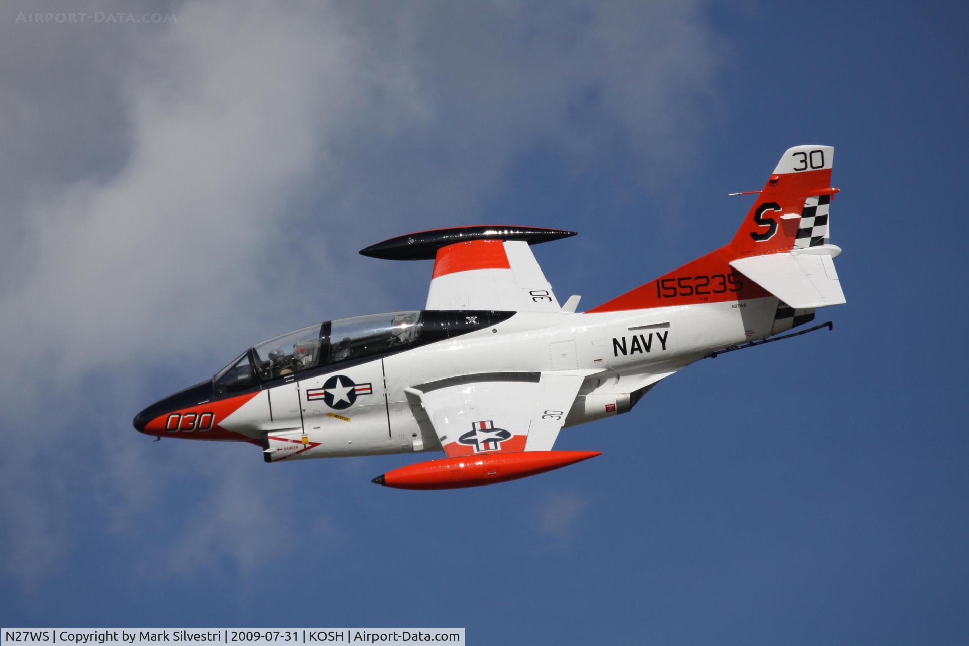 N27WS, North American T-2B Buckeye C/N 310-30, AirVenture 2009