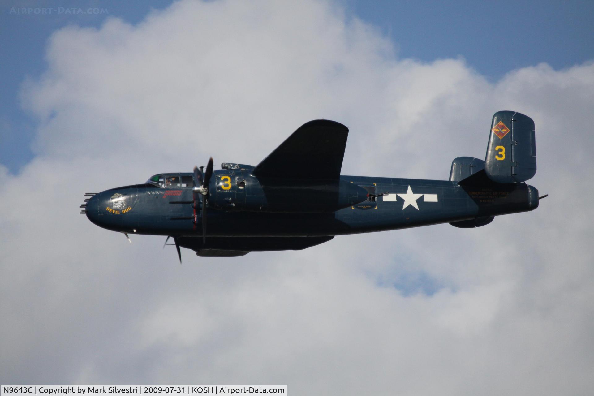 N9643C, 1944 North American B-25J Mitchell Mitchell C/N 108-47512, AirVenture 2009