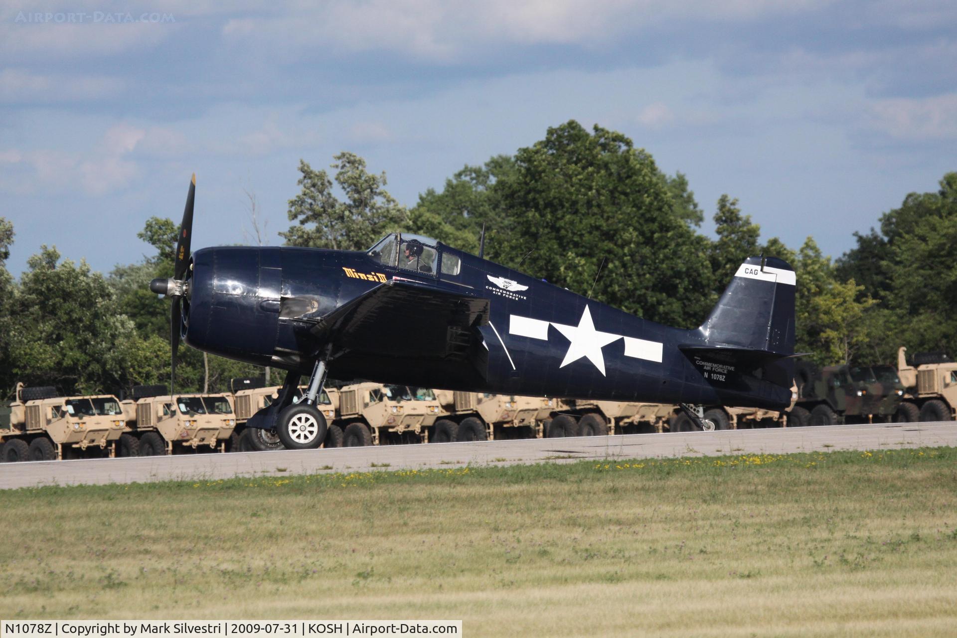 N1078Z, 1963 Grumman F6F-5 Hellcat C/N 27354801-66, AirVenture 2009