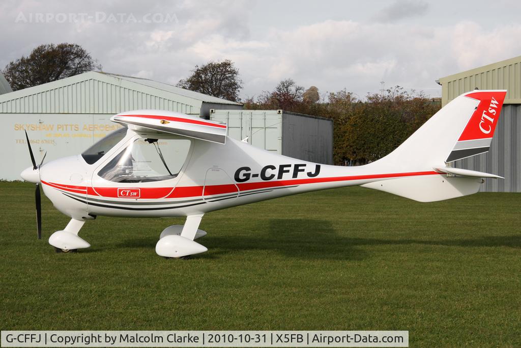 G-CFFJ, 2008 Flight Design CTSW C/N 8391, P & M Flight Design CTSW at Fishburn Airfield, UK in October 2010.