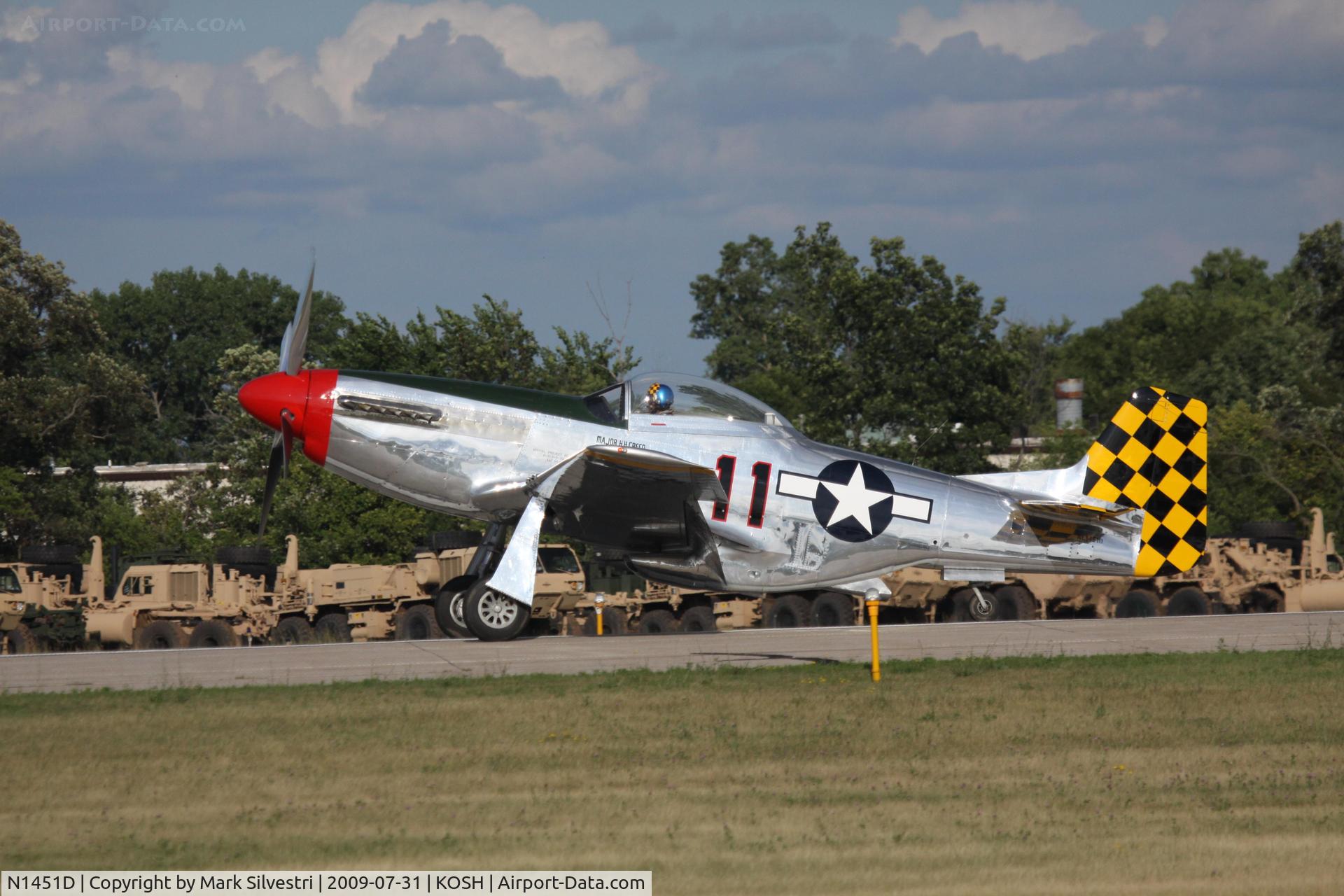 N1451D, 1944 North American P-51D Mustang C/N 44-74446A, AirVenture 2009