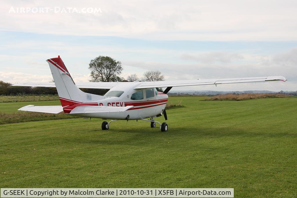 G-SEEK, 1982 Cessna T210N Turbo Centurion C/N 21064579, Cessna T210N Centurion at Fishburn Airfield, UK in October 2010.