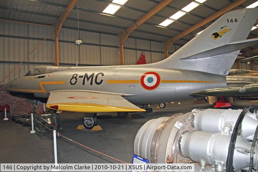 146, Dassault MD-454 Mystere IVA C/N 146, Dassault Mystere IVA at the NE Air Museum, Usworth in October 2010.