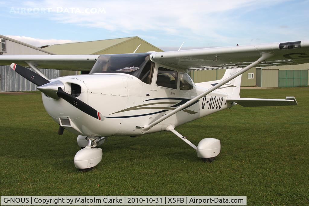 G-NOUS, 2007 Cessna 172S Skyhawk C/N 172S10649, Cessna 172S at Fishburn Airfield, UK in October 2010.