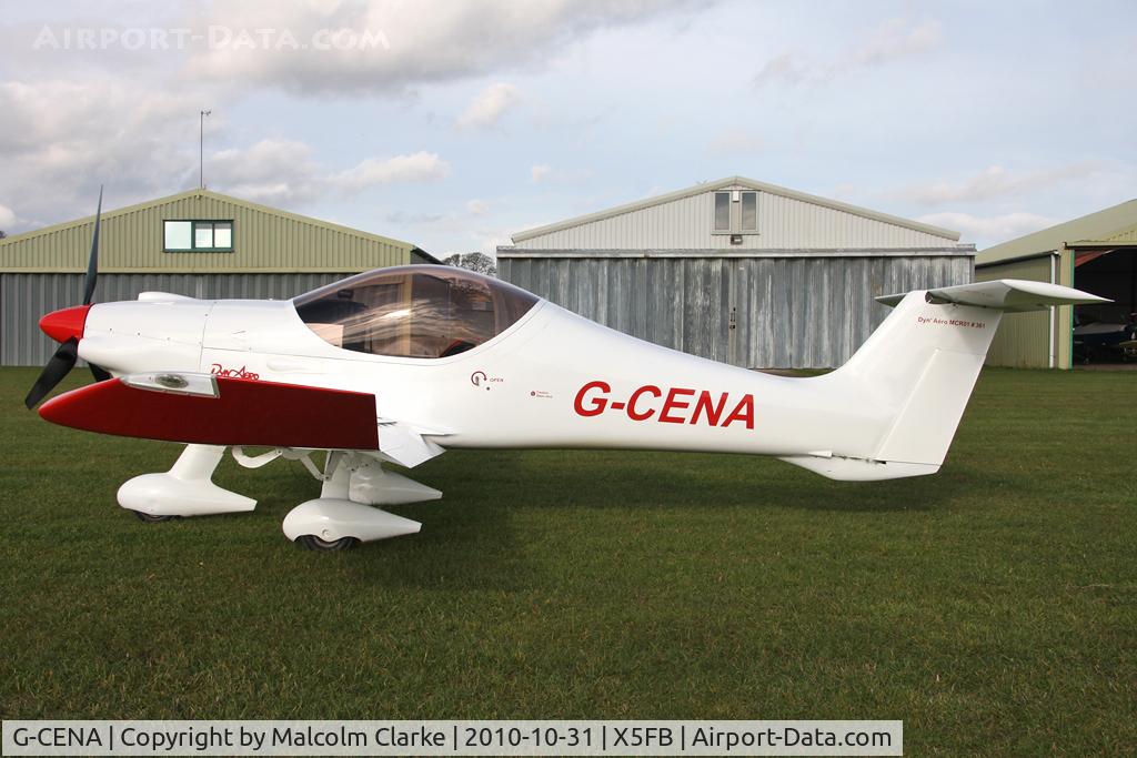 G-CENA, 2007 Dyn'Aero MCR-01 ULC Banbi C/N PFA 301B-14640, MCR-01 ULC at Fishburn Airfield in October 2010.