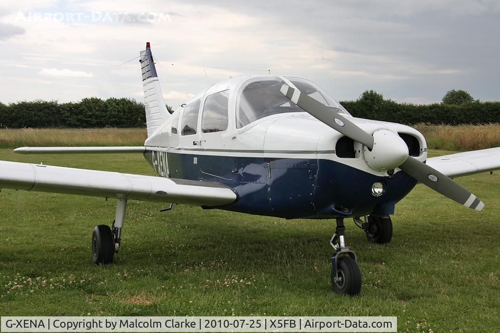 G-XENA, 1977 Piper PA-28-161 Cherokee Warrior II C/N 28-7716158, Piper PA-28-161 Cherokee Arrow at Fishburn Airfield, UK in July 2010.