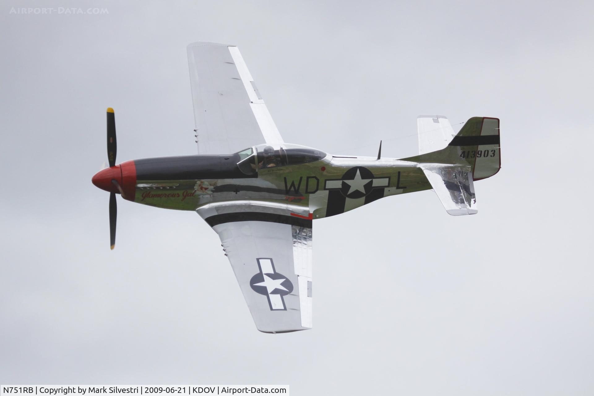 N751RB, 1944 North American P-51D Mustang C/N 44-13903JP, Dover 2009