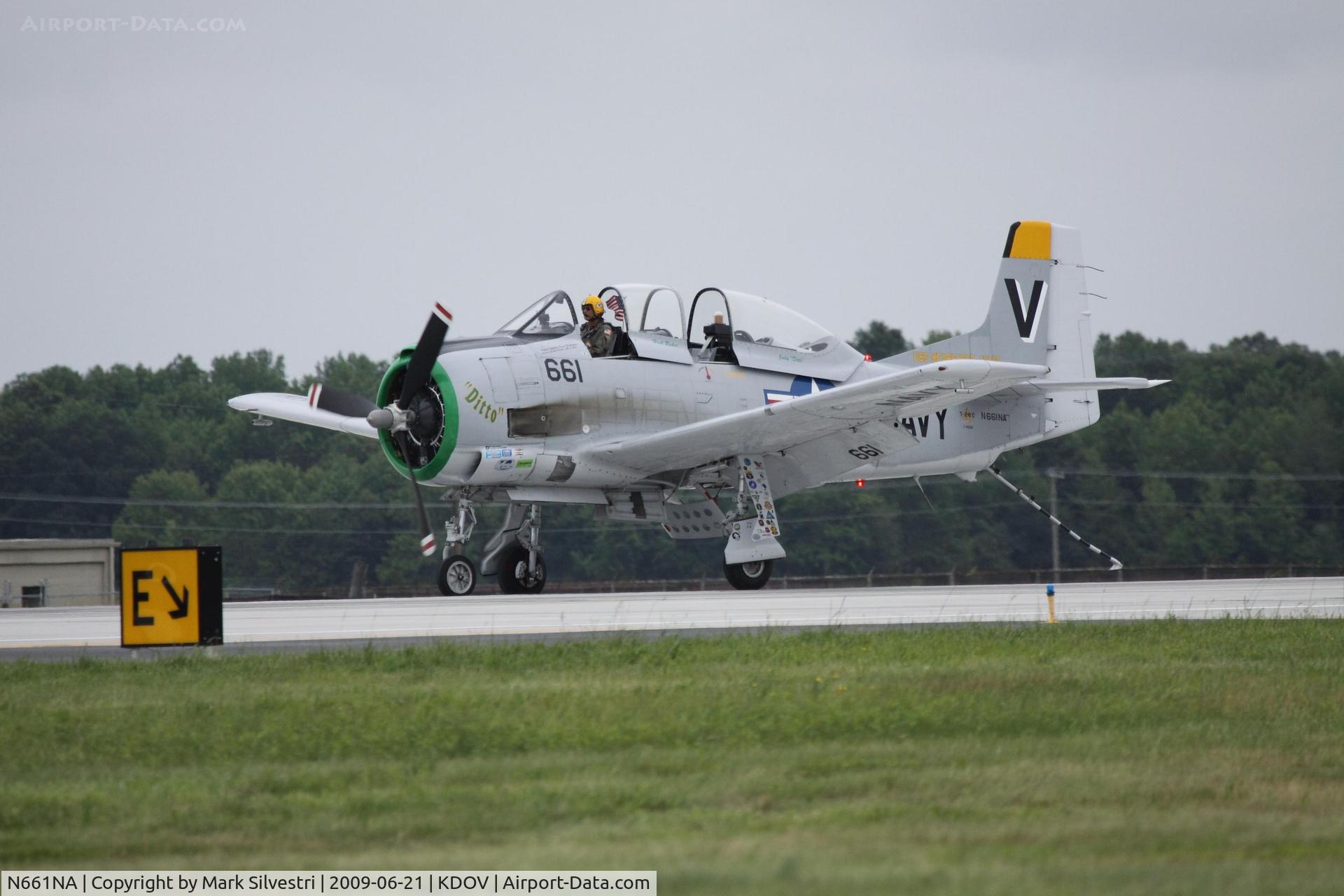 N661NA, 1957 North American T-28C Trojan Trojan C/N 226-238 (140661), Dover 2009