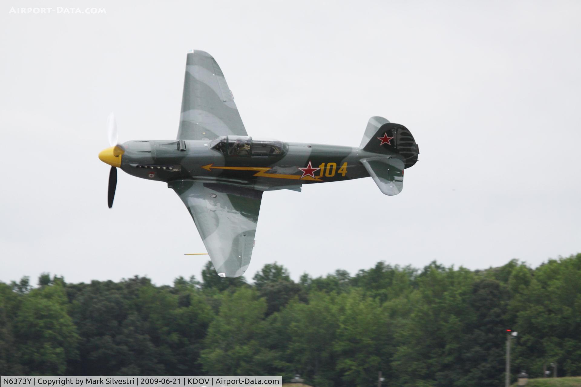 N6373Y, 1997 Yakovlev Yak-9U-M C/N 0470404, Dover 2009