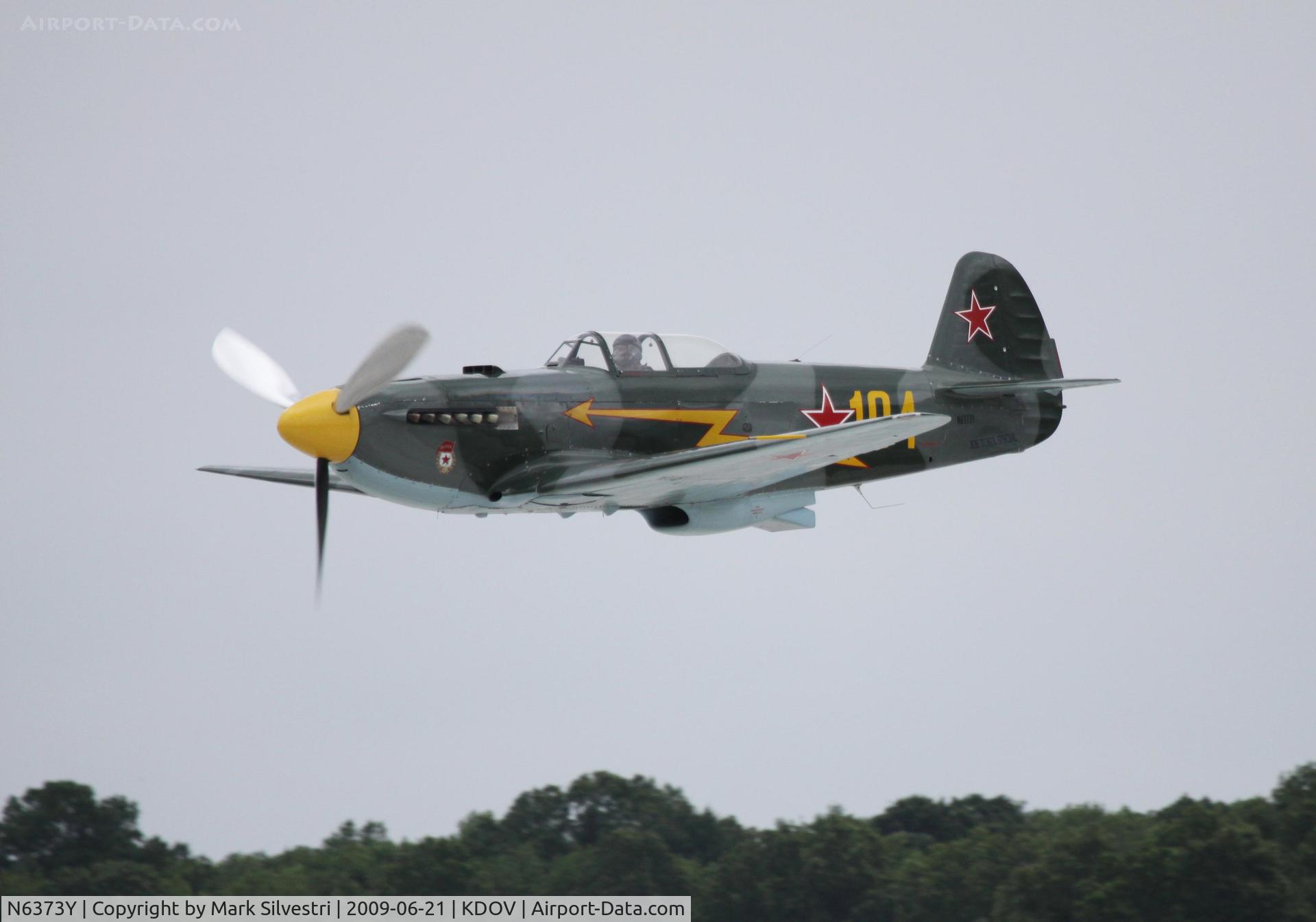 N6373Y, 1997 Yakovlev Yak-9U-M C/N 0470404, Dover 2009