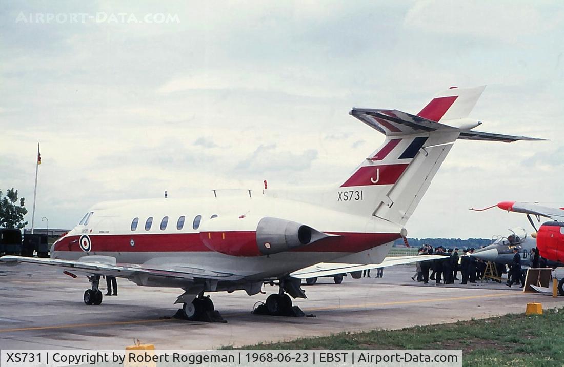 XS731, 1966 Hawker Siddeley HS.125 Dominie T.1 C/N 25055, RAF.Coded J