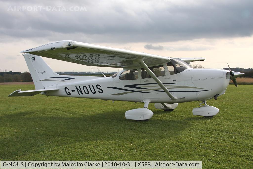 G-NOUS, 2007 Cessna 172S Skyhawk C/N 172S10649, Cessna 172S at Fishburn Airfield, UK in October 2010.