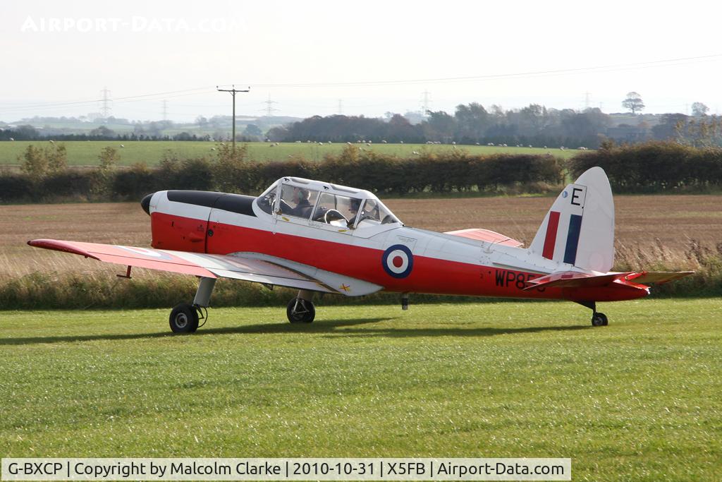 G-BXCP, 1952 De Havilland DHC-1 Chipmunk T.10 C/N C1/0744, De havilland DHC-1 Chipmunk 22 at Fishburn Airfield in October 2010.