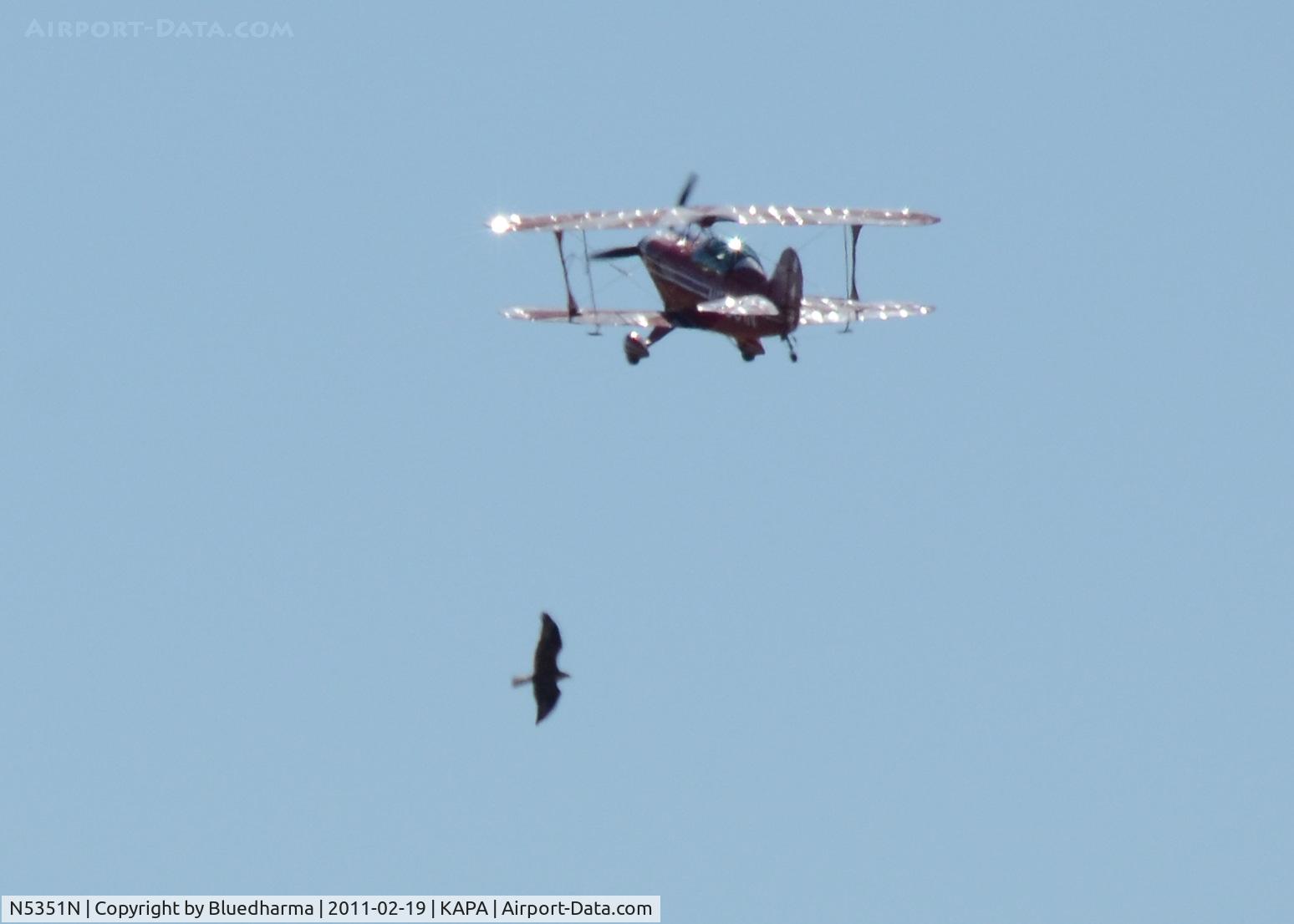 N5351N, Christen Pitts S-2B Special C/N 5064, Takeoff on 17L.