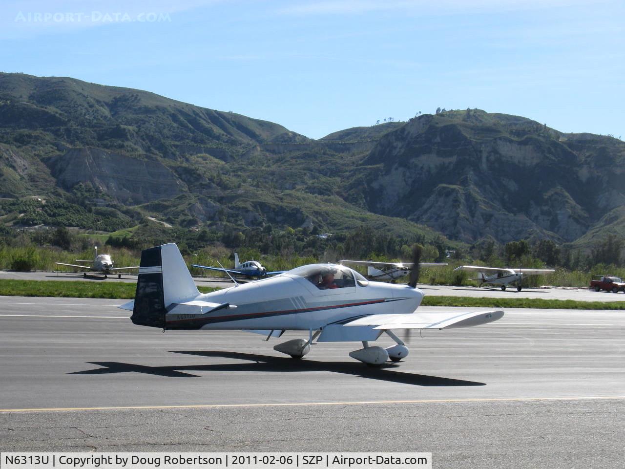 N6313U, 1997 Vans RV-6A C/N 22165, 1997 Roth VAN's RV-6A, Lycoming O&VO-360 180 Hp, taxi to 04