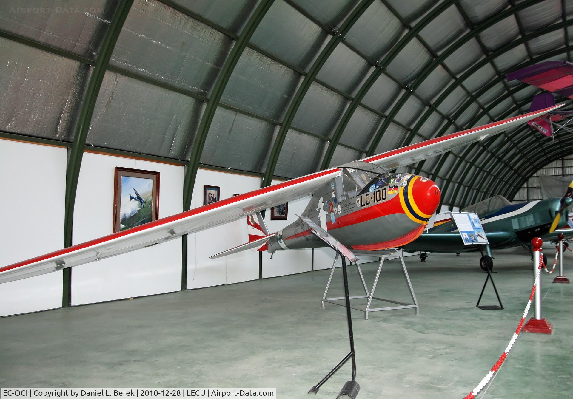 EC-OCI, Vogt Lo-100 Zwergreiher C/N Not found EC-OCI, This was the glider that Spanish aviation hero Cpt. Sebastian Almagro flew.