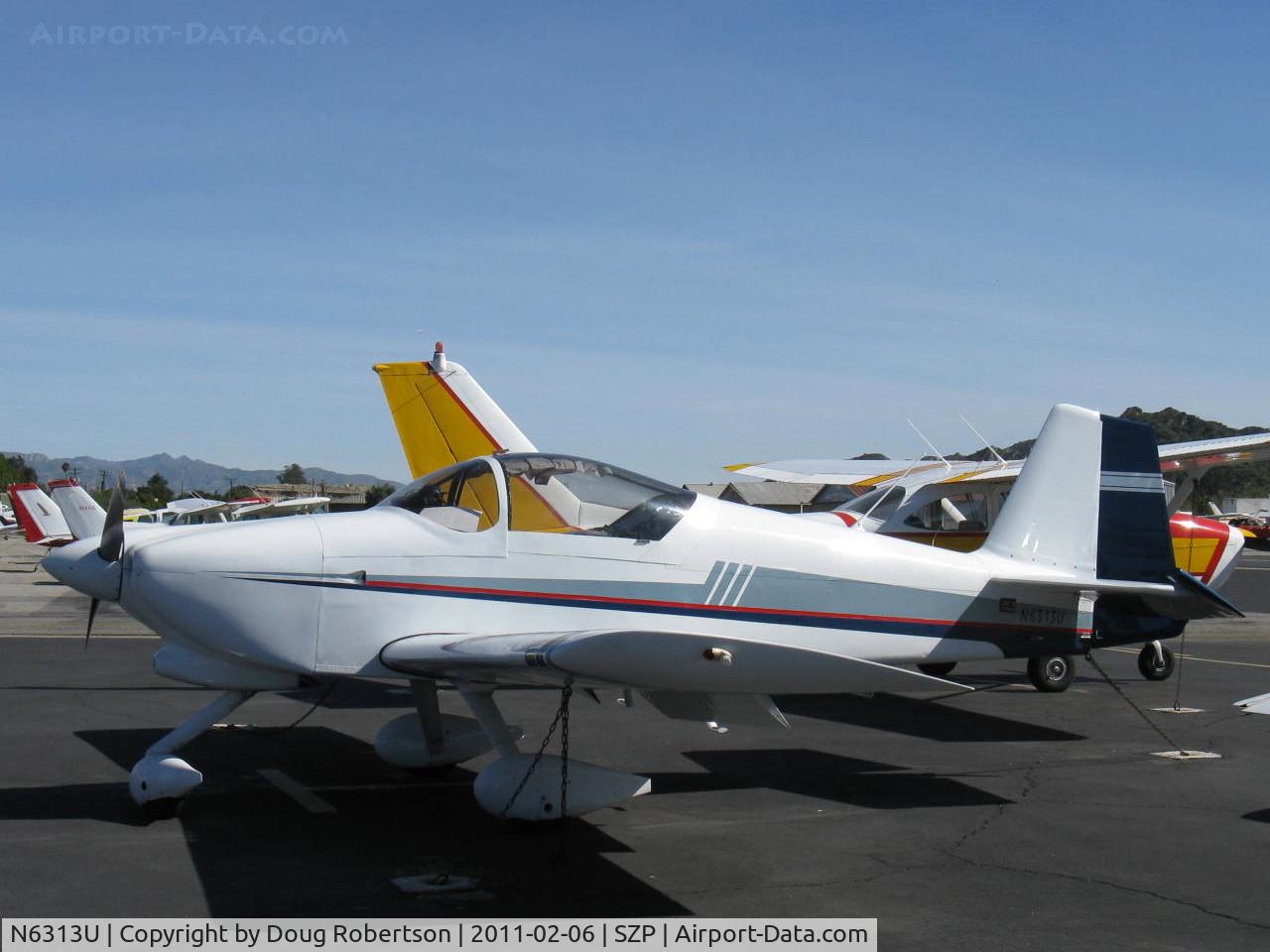 N6313U, 1997 Vans RV-6A C/N 22165, 1997 Roth VAN's RV-6A, Lycoming O&VO-360 180 Hp