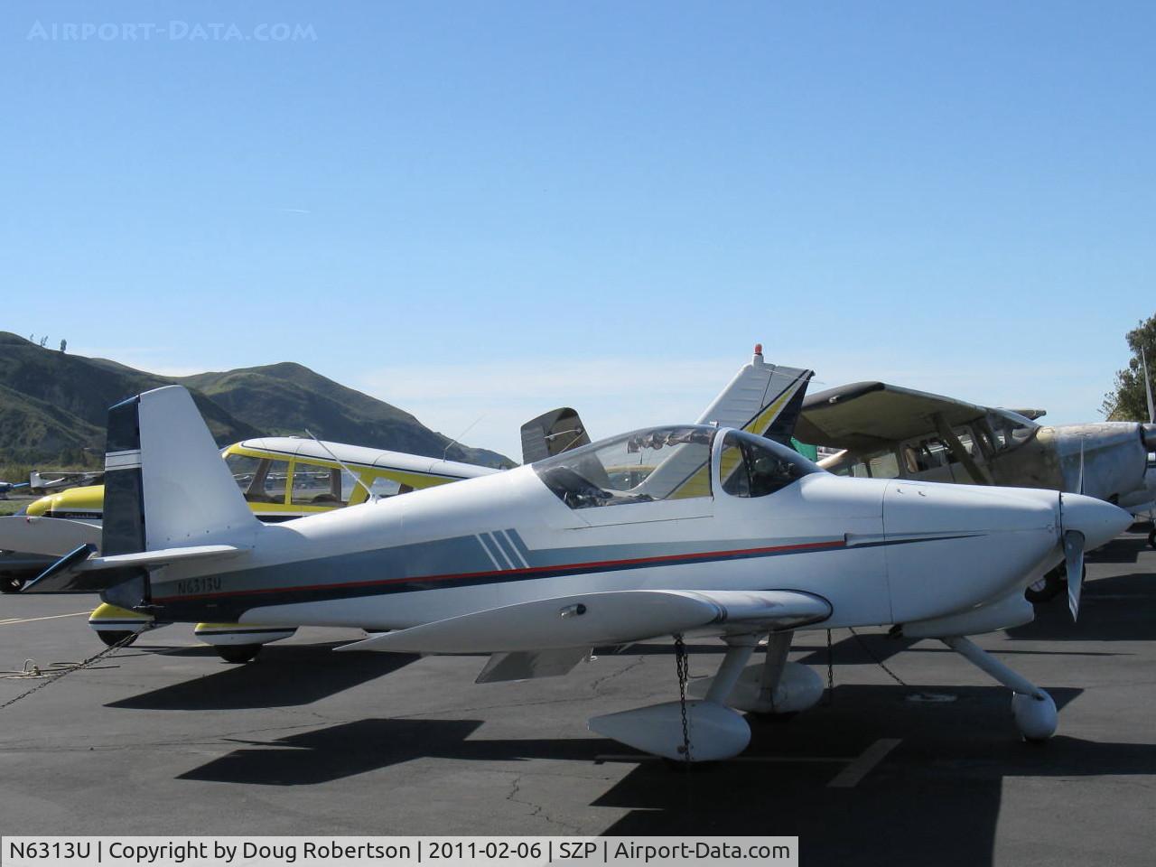 N6313U, 1997 Vans RV-6A C/N 22165, 1997 Roth VAN's RV-6A, Lycoming O&VO-360 180 Hp