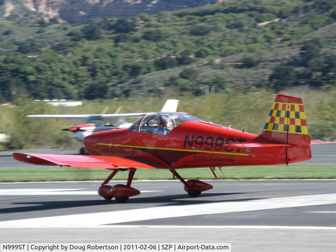 N999ST, 1996 Vans RV-6A C/N 23994, 1996 Nelson 2 VAN's RV-6A, Lycoming O-360-A1AB 180 Hp, takeoff roll Rwy 04