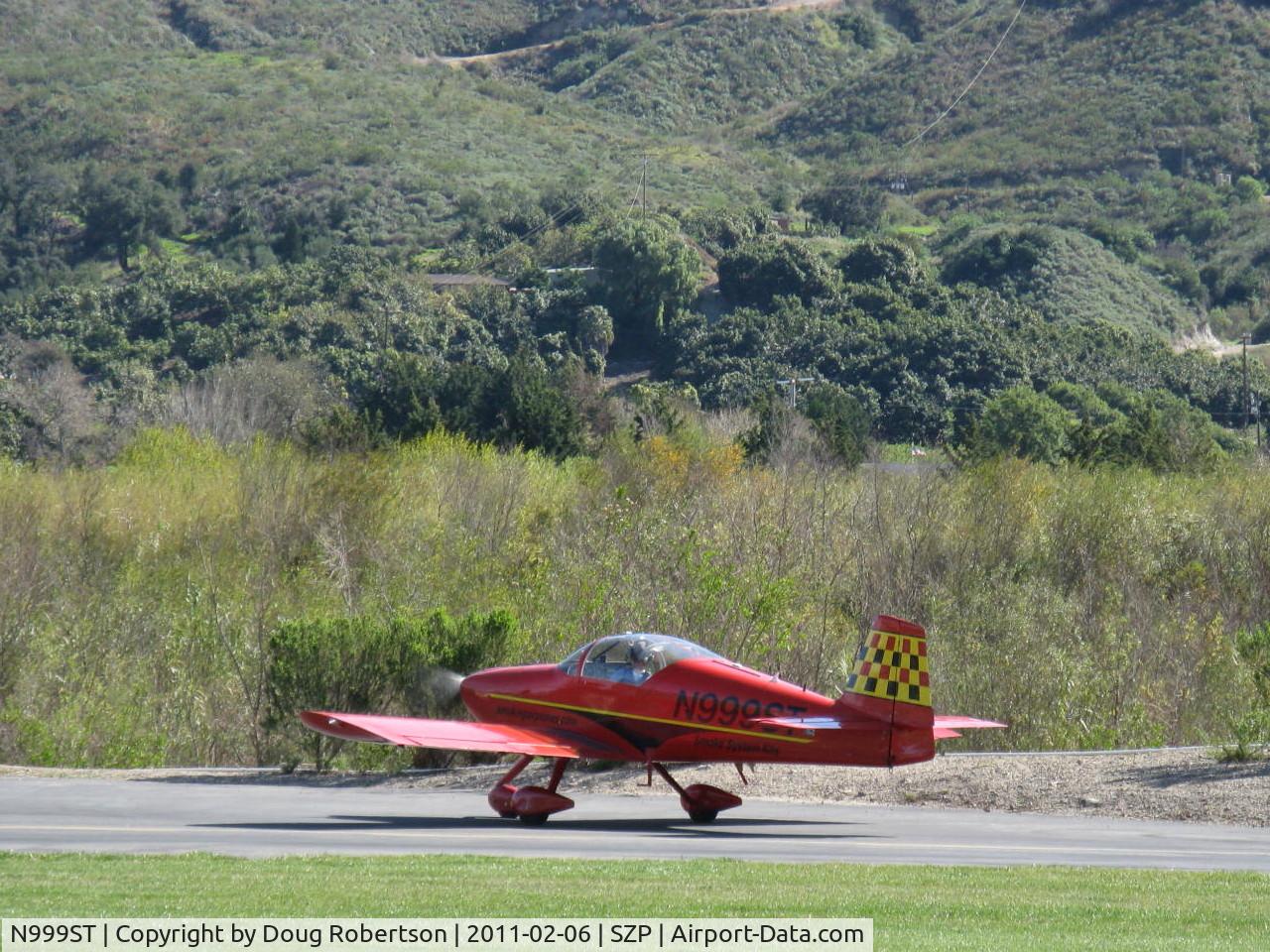 N999ST, 1996 Vans RV-6A C/N 23994, 1996 Nelson 2 VAN's RV-6A, Lycoming O-360-A1AB 180 Hp, taxi