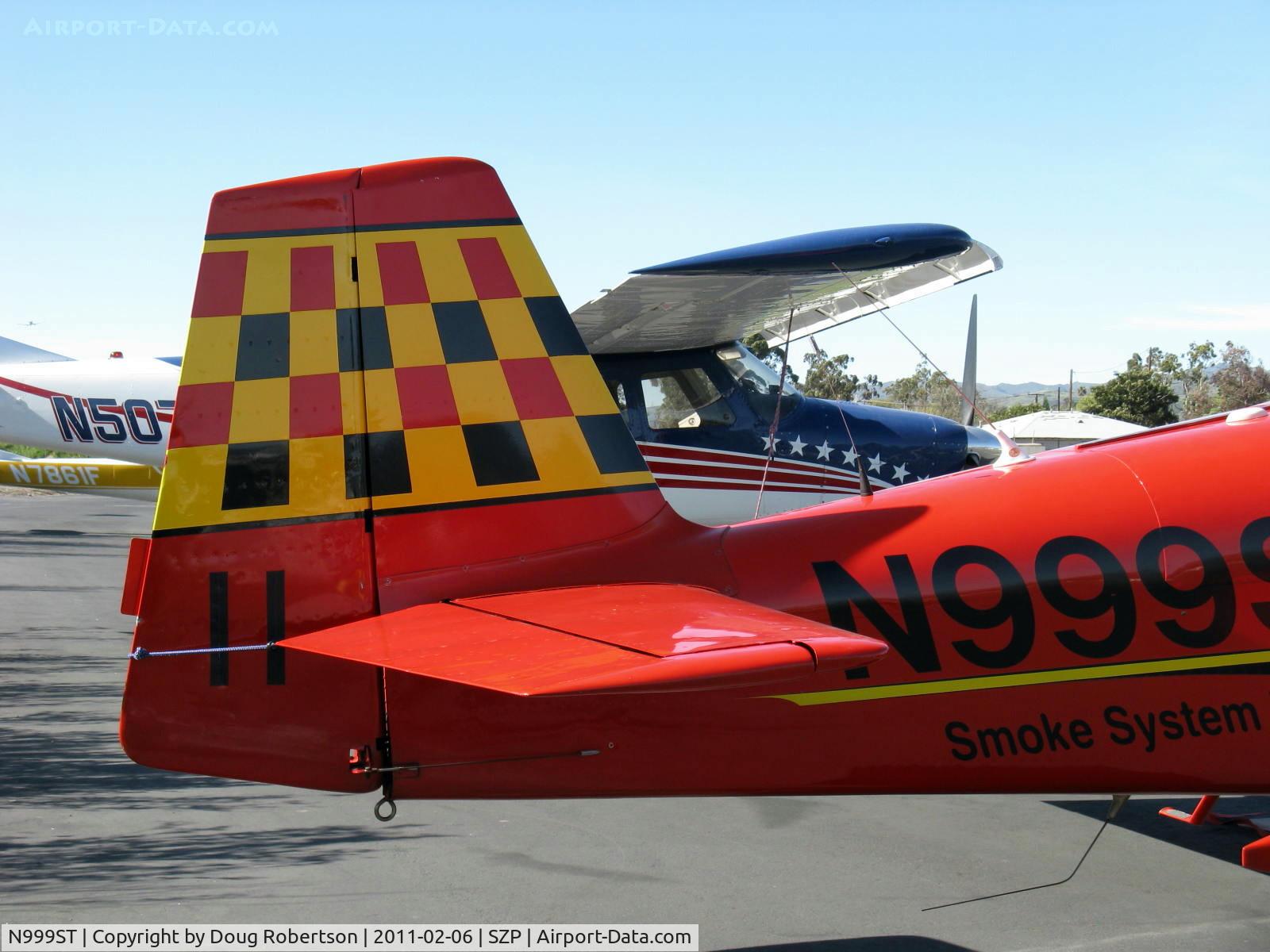 N999ST, 1996 Vans RV-6A C/N 23994, 1996 Nelson 2 VAN's RV-6A, Lycoming O-360-A1AB 180 Hp, tail