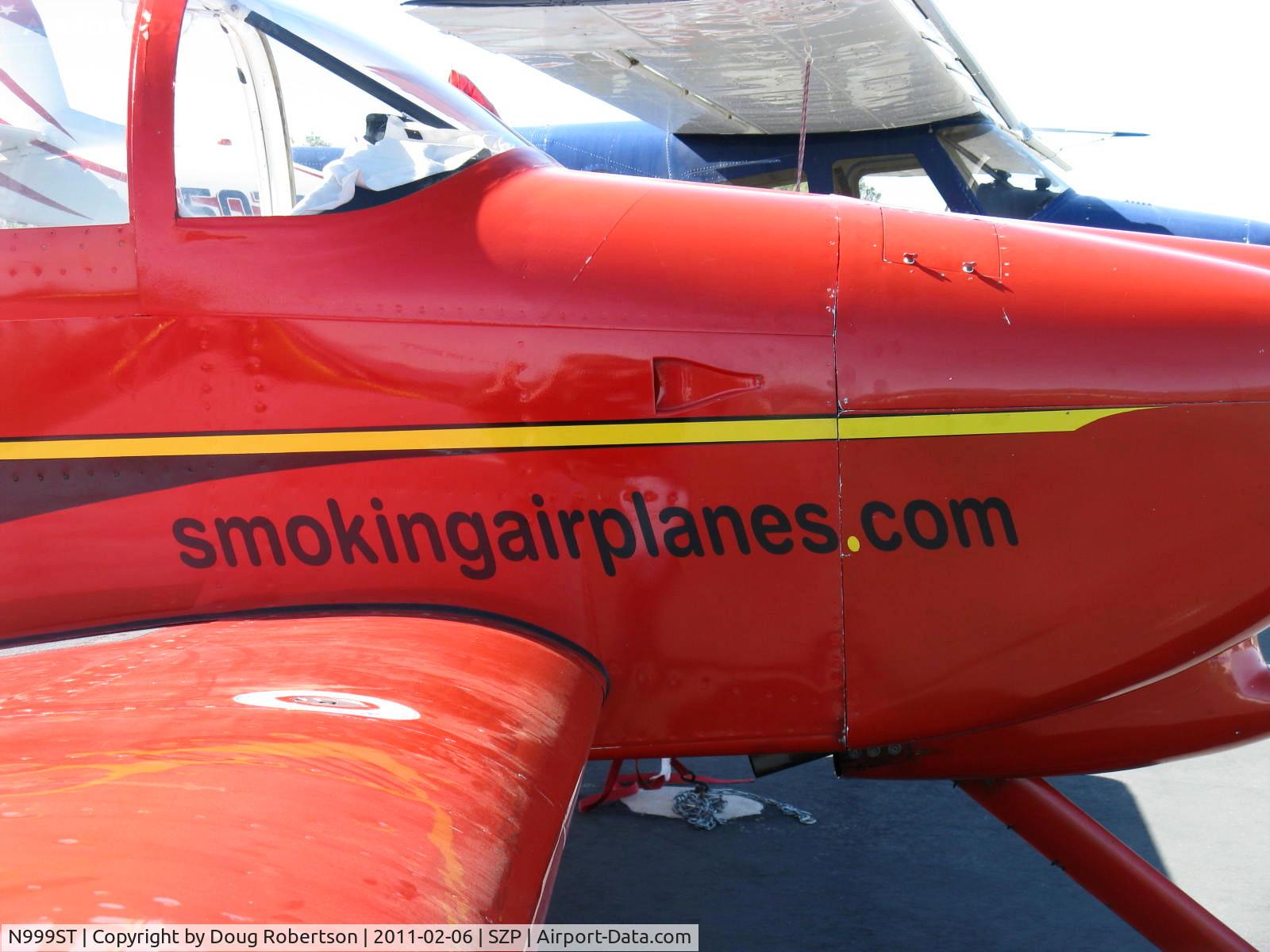 N999ST, 1996 Vans RV-6A C/N 23994, 1996 Nelson 2 VAN's RV-6A, Lycoming O-360-A1AB 180 Hp, aircraft smoke system kits-Web site. N999ST is equipped with an Airshow smoke system.