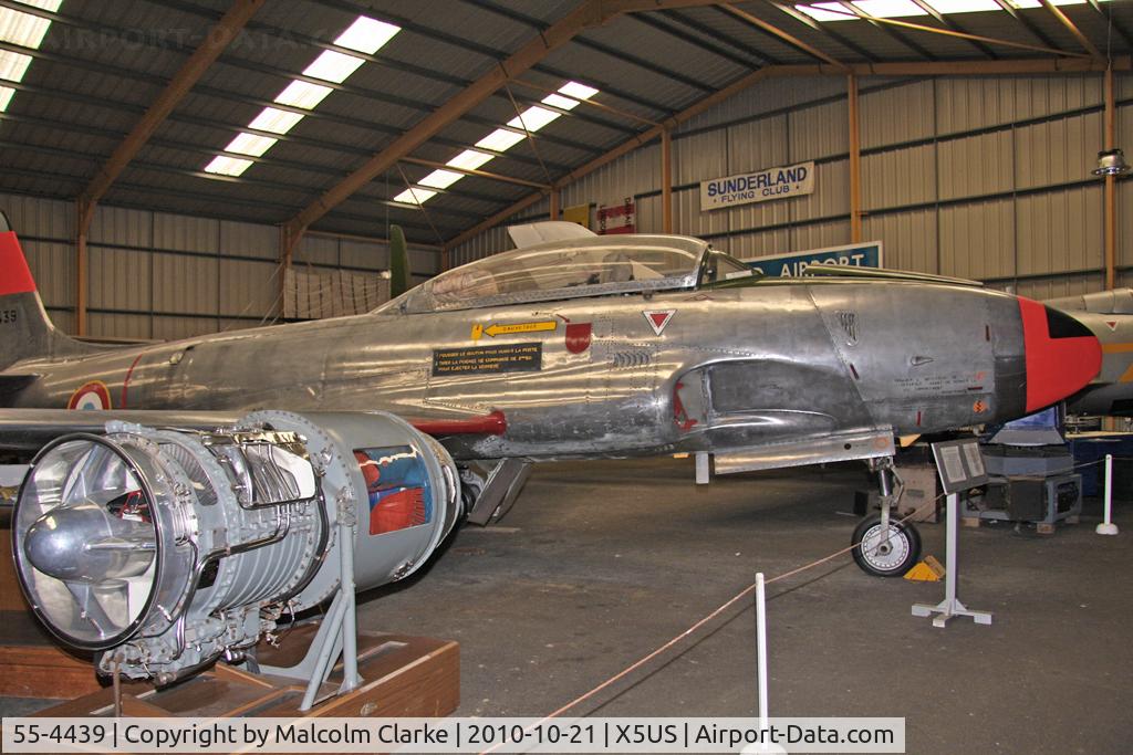 55-4439, 1956 Lockheed T-33A Shooting Star C/N 580-9883, Lockheed T33A Shooting Star at the NE Aircraft Museum, Usworth in October 2010.
