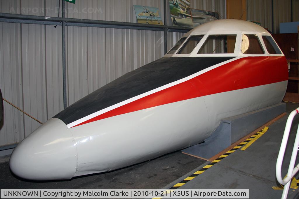 UNKNOWN, Airliners Various C/N Unknown, Handley Page H.P.137 Jetstream (C-10A) (nose section mockup) at the North East Aircraft museum, Usworth in October 2010.